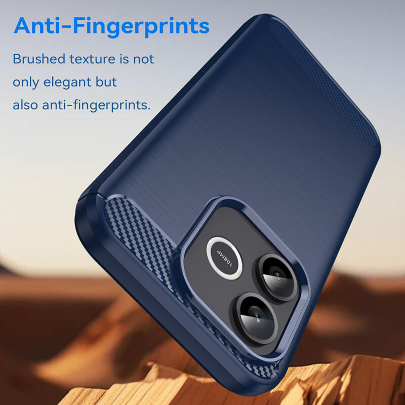 Husa Honor 600 Lite Techsuit Carbon Silicone, albastru