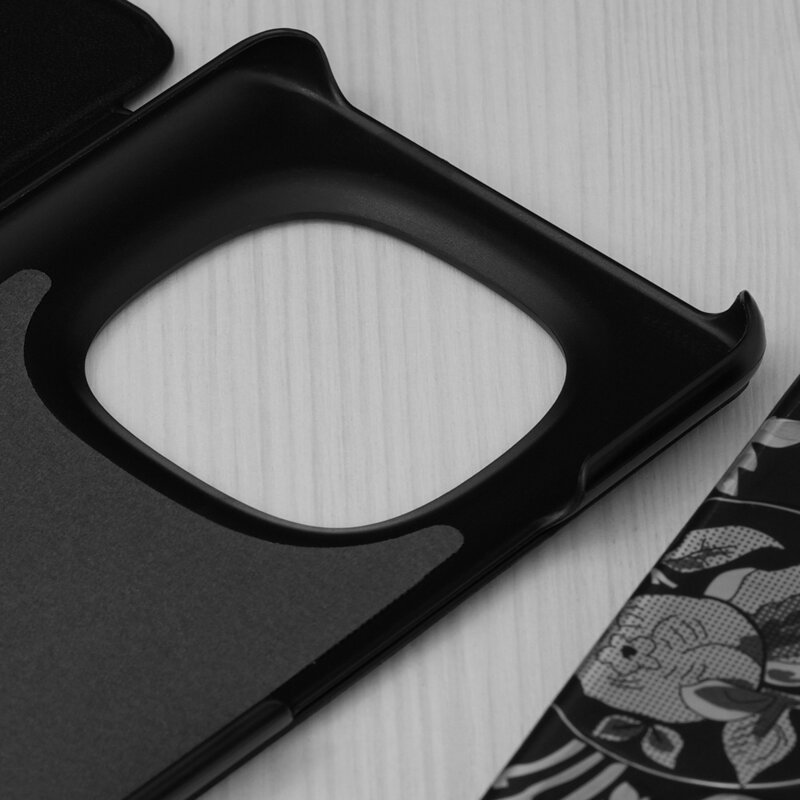 Husa Xiaomi Redmi Note 15 5G Eco Leather View flip tip carte, negru