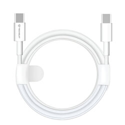 Cablu de date Fast Charging Type-C 60W Techsuit PCB130, 1m, alb