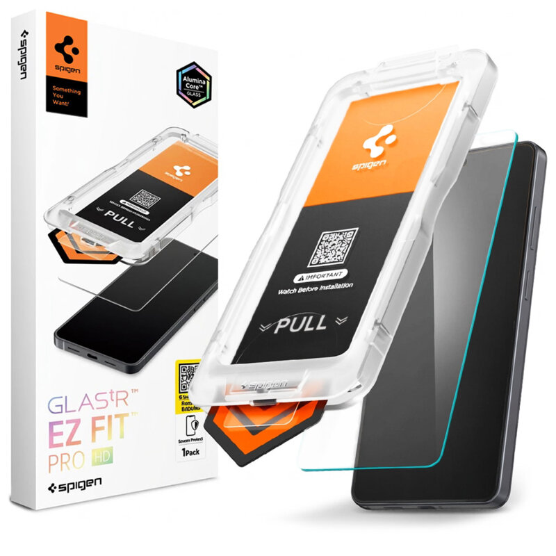 Folie Samsung Galaxy S26 Ultra Spigen Glas.tR EZ Fit Pro HD, transparenta