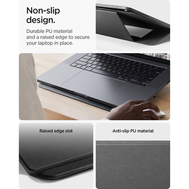 Suport laptop, tableta reglabil Spigen, negru, LD201-S7