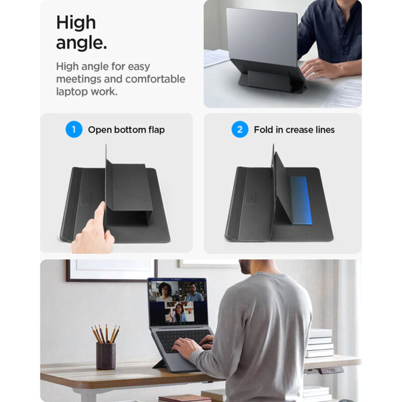Suport laptop, tableta reglabil Spigen, negru, LD201-S7