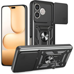 Husa Honor 600 Lite protectie camera Techsuit CamShield Series, negru