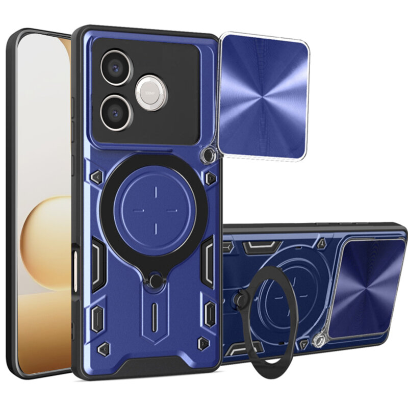 Husa Honor 600 Lite Techsuit CamGuard Pro, albastru