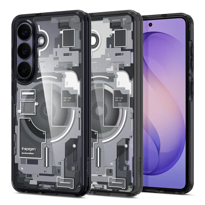 Husa Samsung Galaxy S26 Spigen Ultra Hybrid MagSafe, negru/transparenta