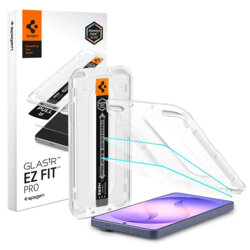 [Pachet 2x] Folie Samsung Galaxy S26 Ultra Spigen Glas.tR EZ Fit Pro Anti-Reflection, transparenta