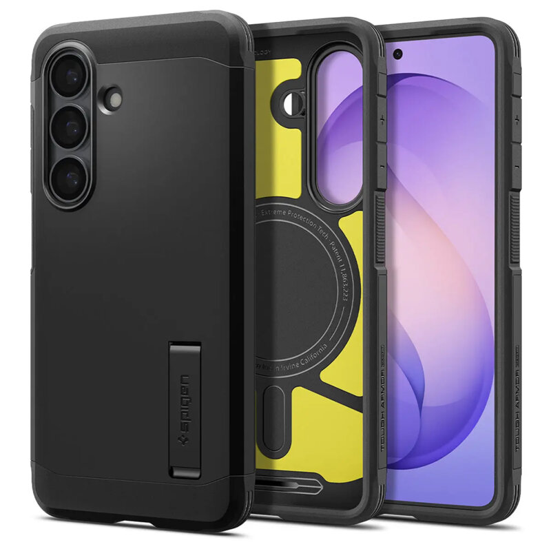 Husa Samsung Galaxy S26 Plus Spigen Tough Armor MagSafe, negru