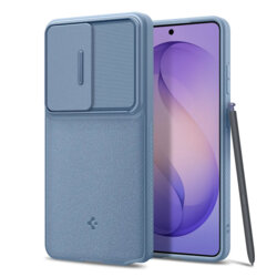 Husa Samsung Galaxy S26 Ultra Spigen Optik Armor, albastru