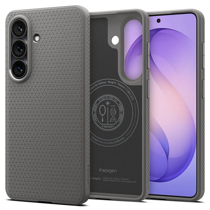 Husa Samsung Galaxy S26 Plus Spigen Liquid Air MagSafe, cenusiu