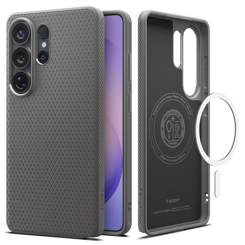 Husa Samsung Galaxy S26 Ultra Spigen Liquid Air MagSafe, cenusiu