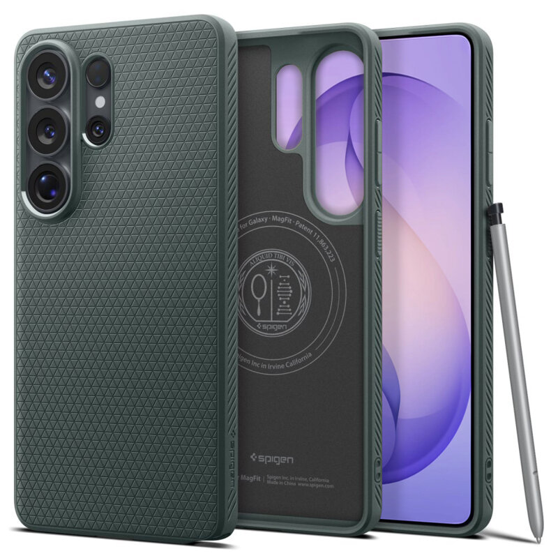 Husa Samsung Galaxy S26 Ultra Spigen Liquid Air MagSafe, verde