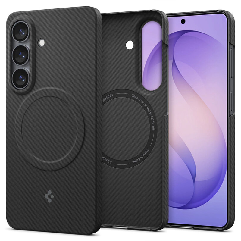 Husa Samsung Galaxy S26 Spigen Air Skin Aramid MagFit, negru