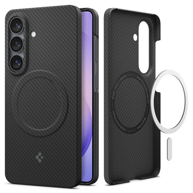 Husa Samsung Galaxy S26 Spigen Air Skin Aramid MagFit, negru
