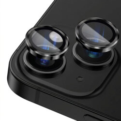 Folie sticla iPhone 14 Camera Protector Lito S+, negru/transparenta