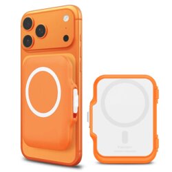 Portofel magnetic pentru telefon Spigen TinTap MagFit+, portocaliu, AFA11380