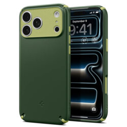 Husa iPhone 17 Pro Spigen Caseology Nano Pop Hybrid MagSafe, verde