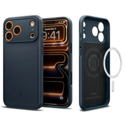 Husa iPhone 17 Pro Max Spigen Thin Fit MagSafe, albastru inchis