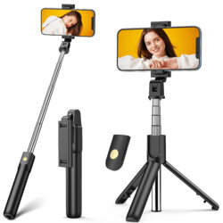 Selfie Stick Bluetooth cu telecomanda si tripod Techsuit K07