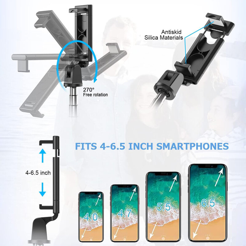 Selfie Stick Bluetooth cu telecomanda si tripod Techsuit K07