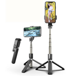 Selfie stick Bluetooth cu telecomanda Techsuit L03, 83cm