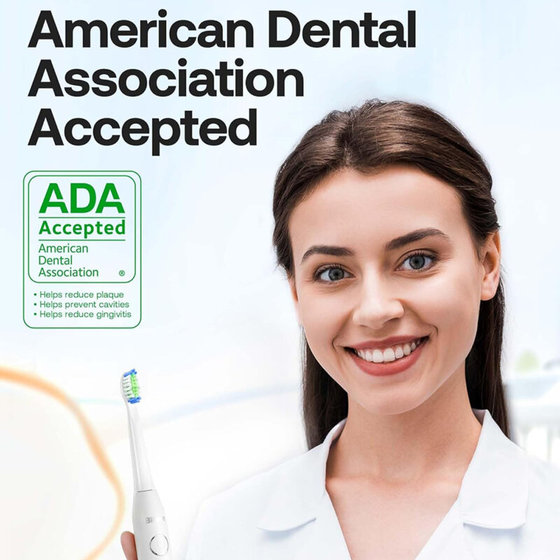 Periuta de dinti electrica sonica cu 8 capete Bitvae D2, alb