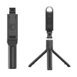 Selfie stick cu telecomanda si LED Techsuit S05-S, 105cm