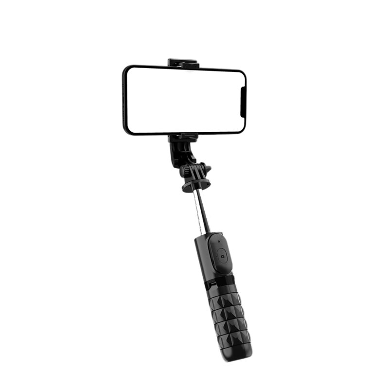 Mini selfie stick Bluetooth cu telecomanda Techsuit Q11, 74cm