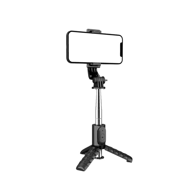 Mini selfie stick Bluetooth cu telecomanda Techsuit Q11, 74cm