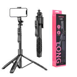 Selfie stick tripod stabil cu surub 1/4 Techsuit L16, 157cm