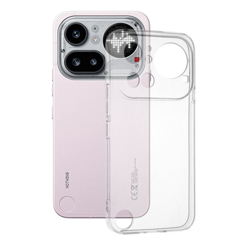 Husa Nothing Phone (4a) Pro Techsuit Clear Silicone, transparenta