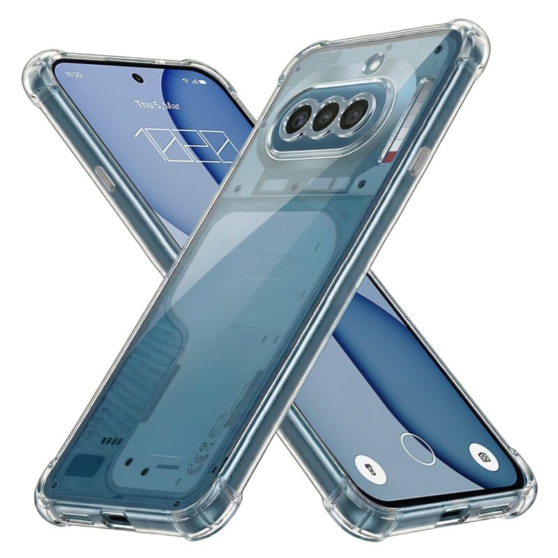 Husa Nothing Phone (4a) Techsuit Shockproof Clear Silicone, transparenta