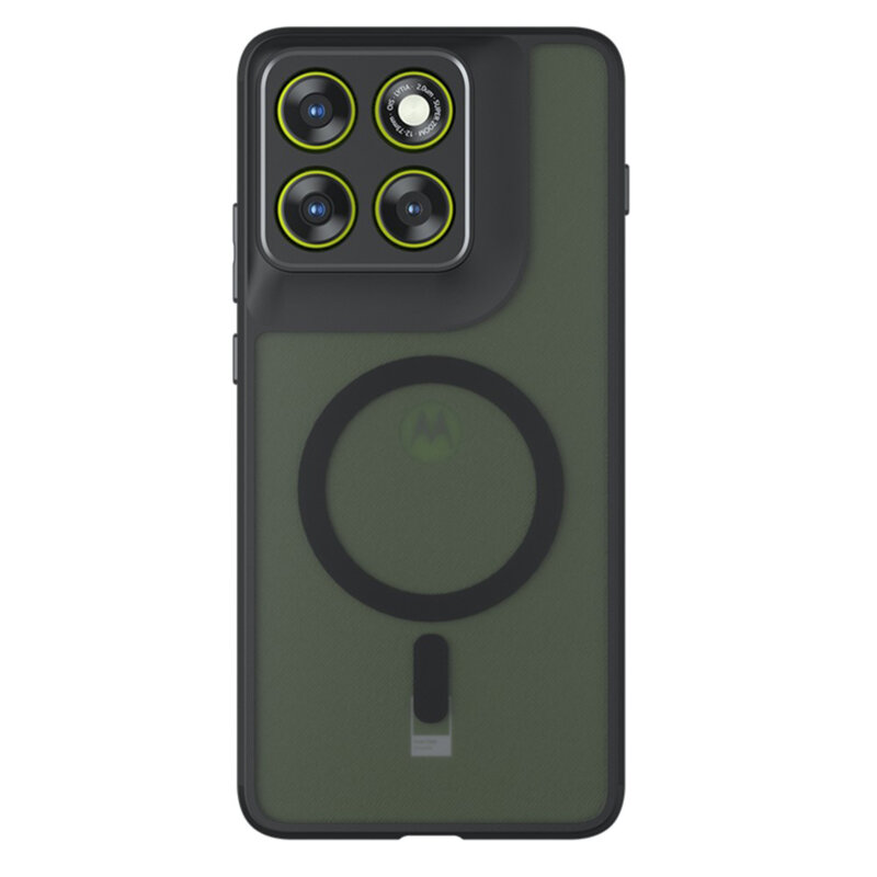 Husa Motorola Edge 70 Fusion Techsuit PureFrost MagSafe, negru frost