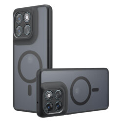 Husa Motorola Edge 70 Fusion Techsuit PureFrost MagSafe, negru frost