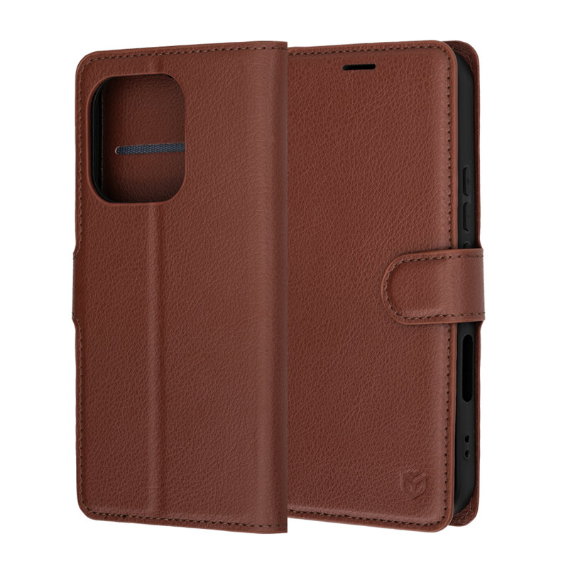 Husa Honor 600 Lite Techsuit Leather Folio, maro