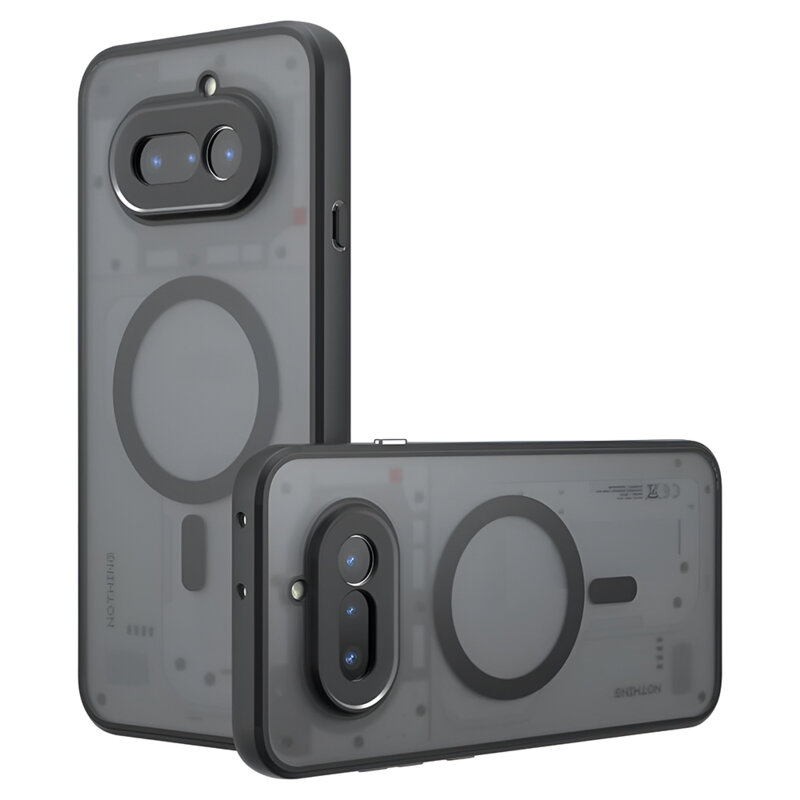Husa Nothing Phone (4a) Techsuit PureFrost MagSafe, negru frost
