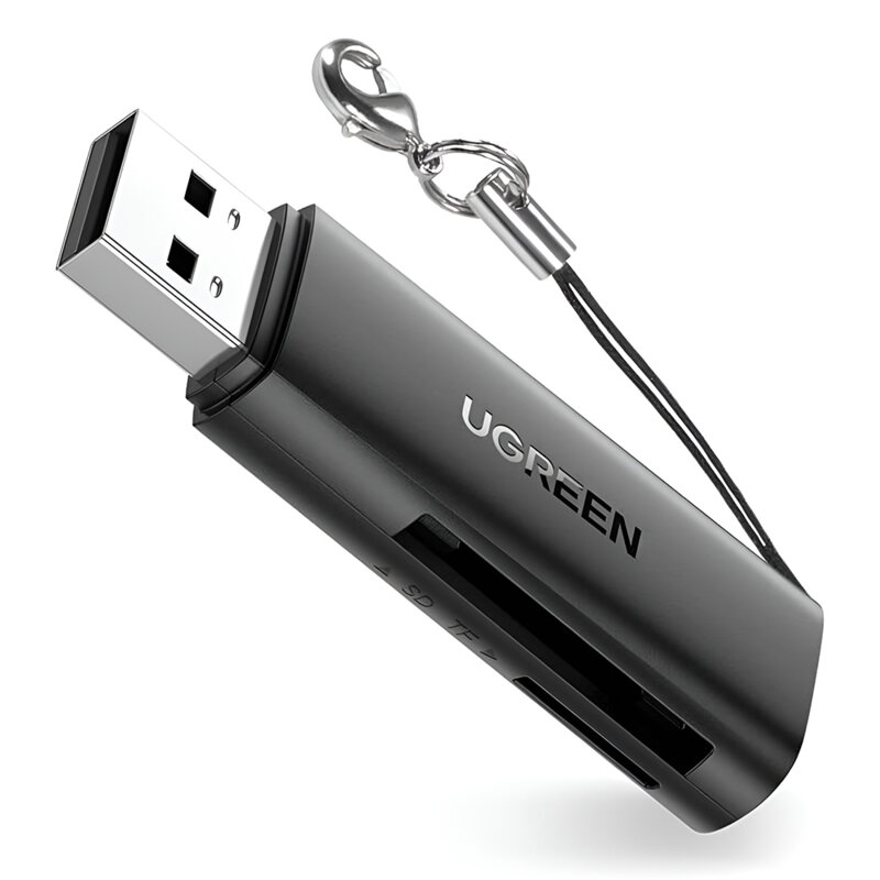 Card reader USB la SD/TF Ugreen, 5Gbps, negru, 60722