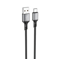 Cablu de date USB la Type-C 3A, 1m Borofone Famous, negru, BX83