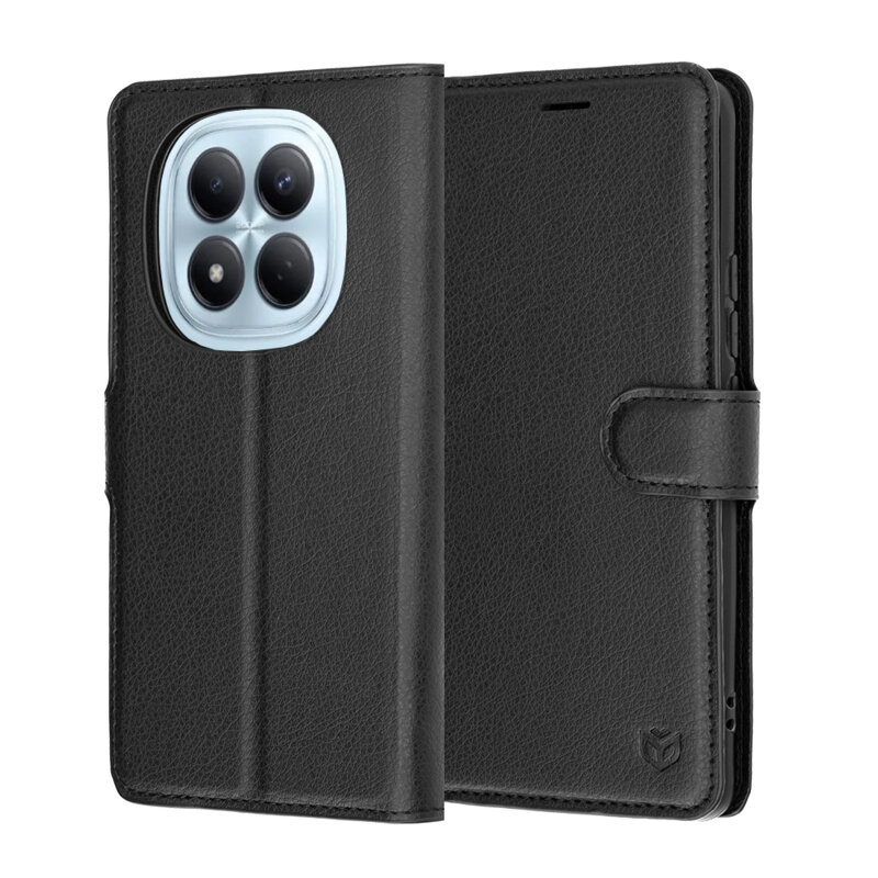 Husa Xiaomi Redmi Note 15 Pro 4G Techsuit Leather Folio, negru
