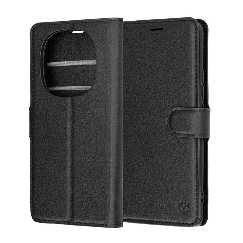 Husa Xiaomi Redmi Note 15 Pro 4G Techsuit Leather Folio, negru