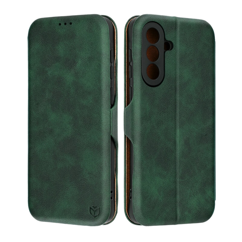 Husa 360° Samsung Galaxy A36 5G Techsuit Safe Wallet Plus, verde