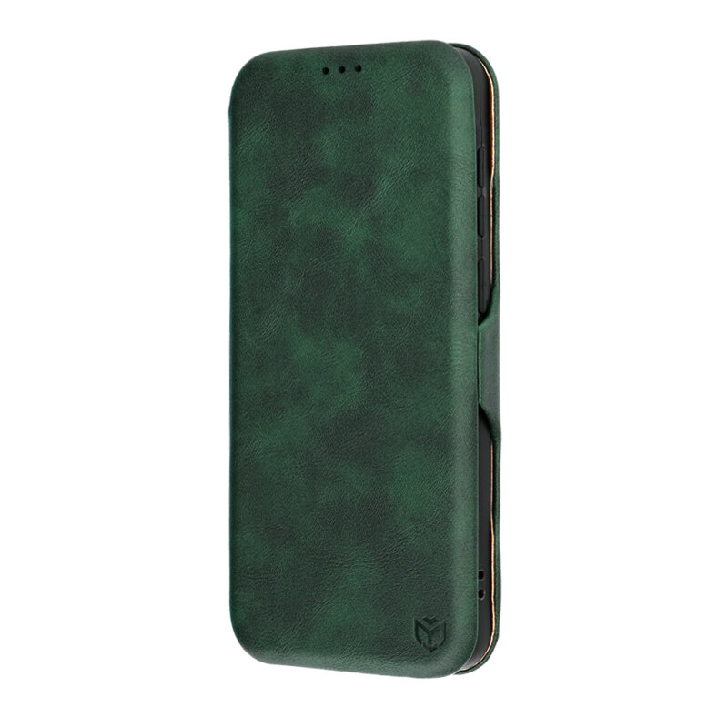 Husa 360° Samsung Galaxy A57 5G Techsuit Safe Wallet Plus, verde