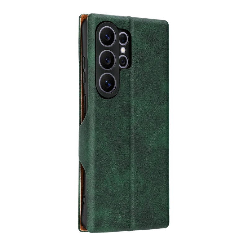 Husa 360° Samsung Galaxy S26 Ultra Techsuit Safe Wallet Plus, verde