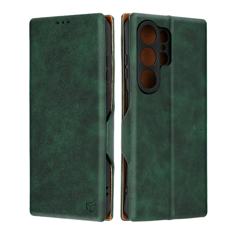 Husa 360° Samsung Galaxy S26 Ultra Techsuit Safe Wallet Plus, verde