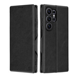 Husa 360° Samsung Galaxy S26 Ultra Techsuit Safe Wallet Plus, negru
