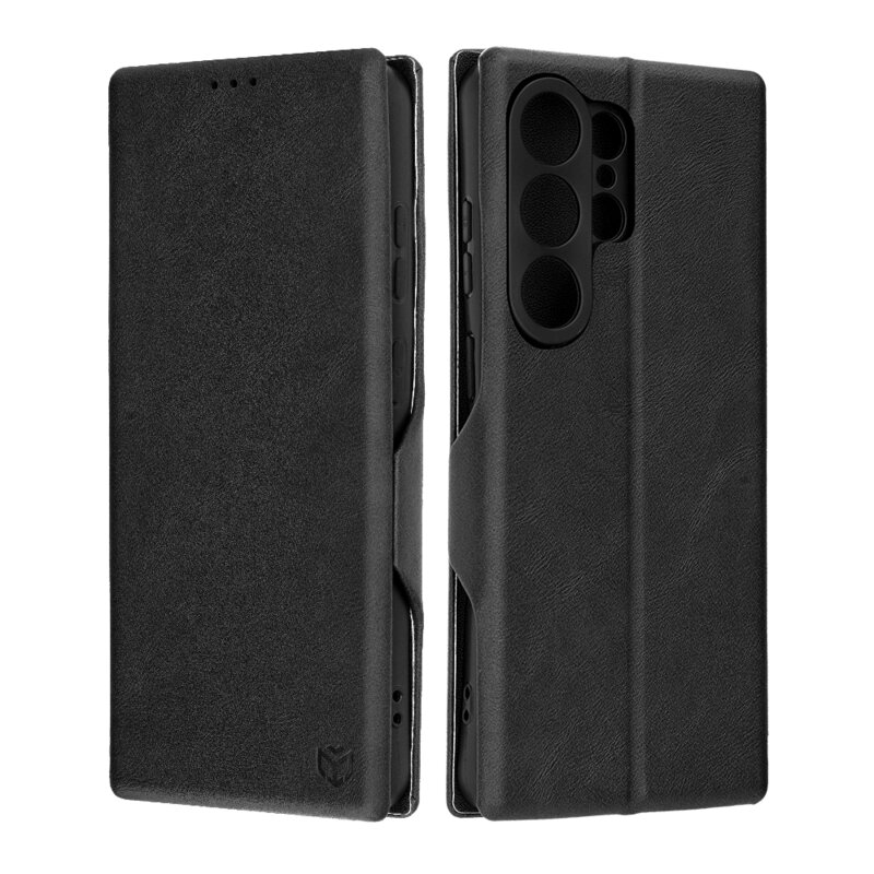 Husa 360° Samsung Galaxy S26 Ultra Techsuit Safe Wallet Plus, negru