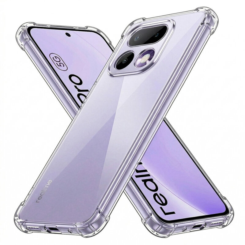 Husa Realme 16 Pro Techsuit Shockproof Clear Silicone, transparenta