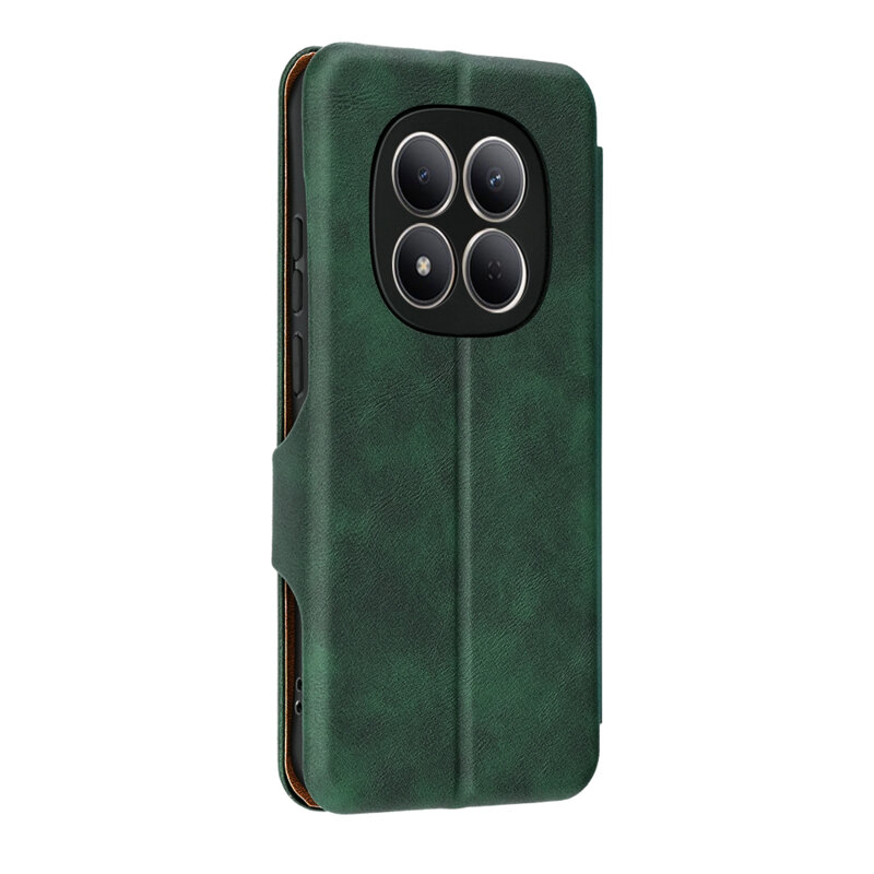 Husa 360° Xiaomi Redmi Note 15 Pro 5G Techsuit Safe Wallet Plus, verde