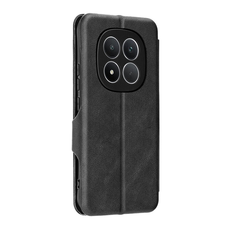Husa 360° Xiaomi Poco M8 Pro 5G Techsuit Safe Wallet Plus, negru