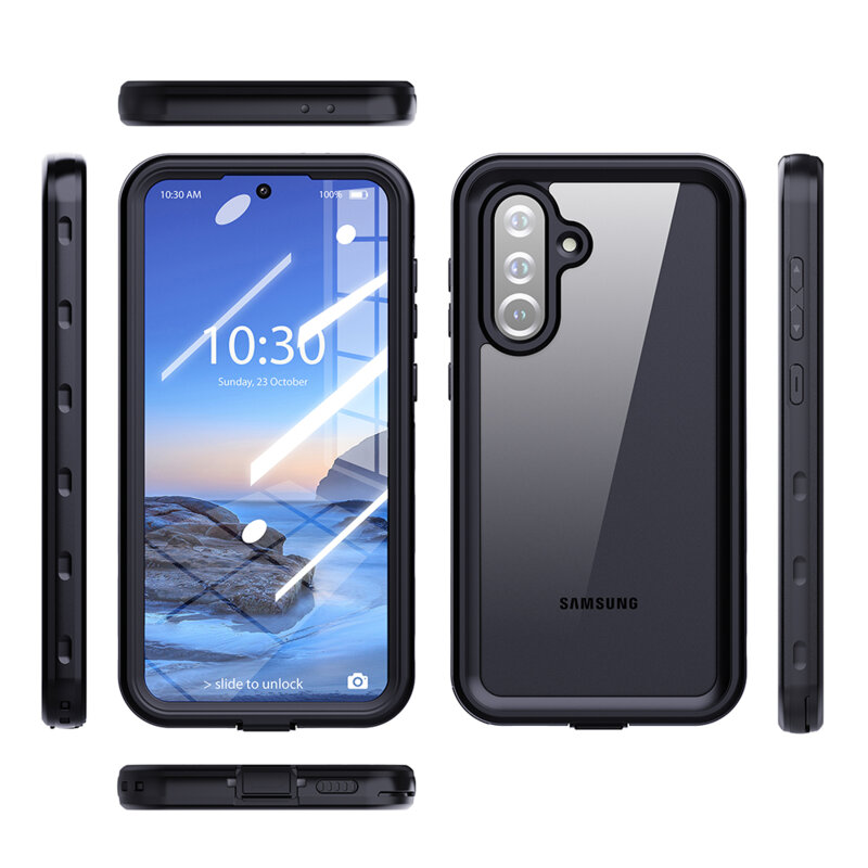 Husa impermeabila Samsung Galaxy A37 5G ShellBox Waterproof IP68, negru