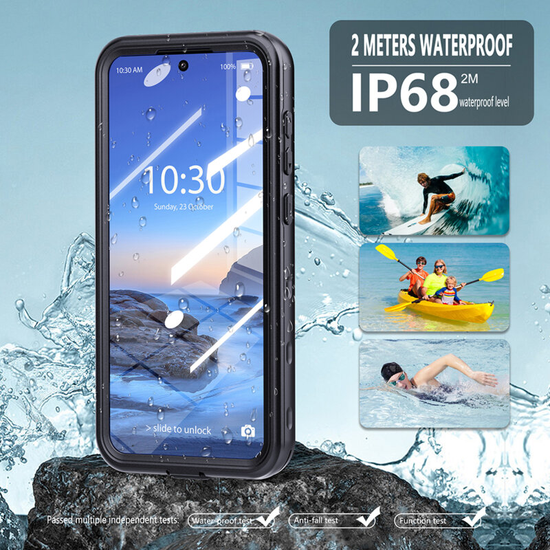 Husa impermeabila Samsung Galaxy A37 5G ShellBox Waterproof IP68, negru